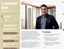 Tablet Screenshot of drmanojschawla.com